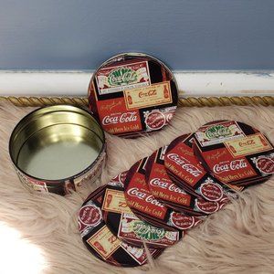 COCA COLA BRAND  6 PIECE COASTER SET